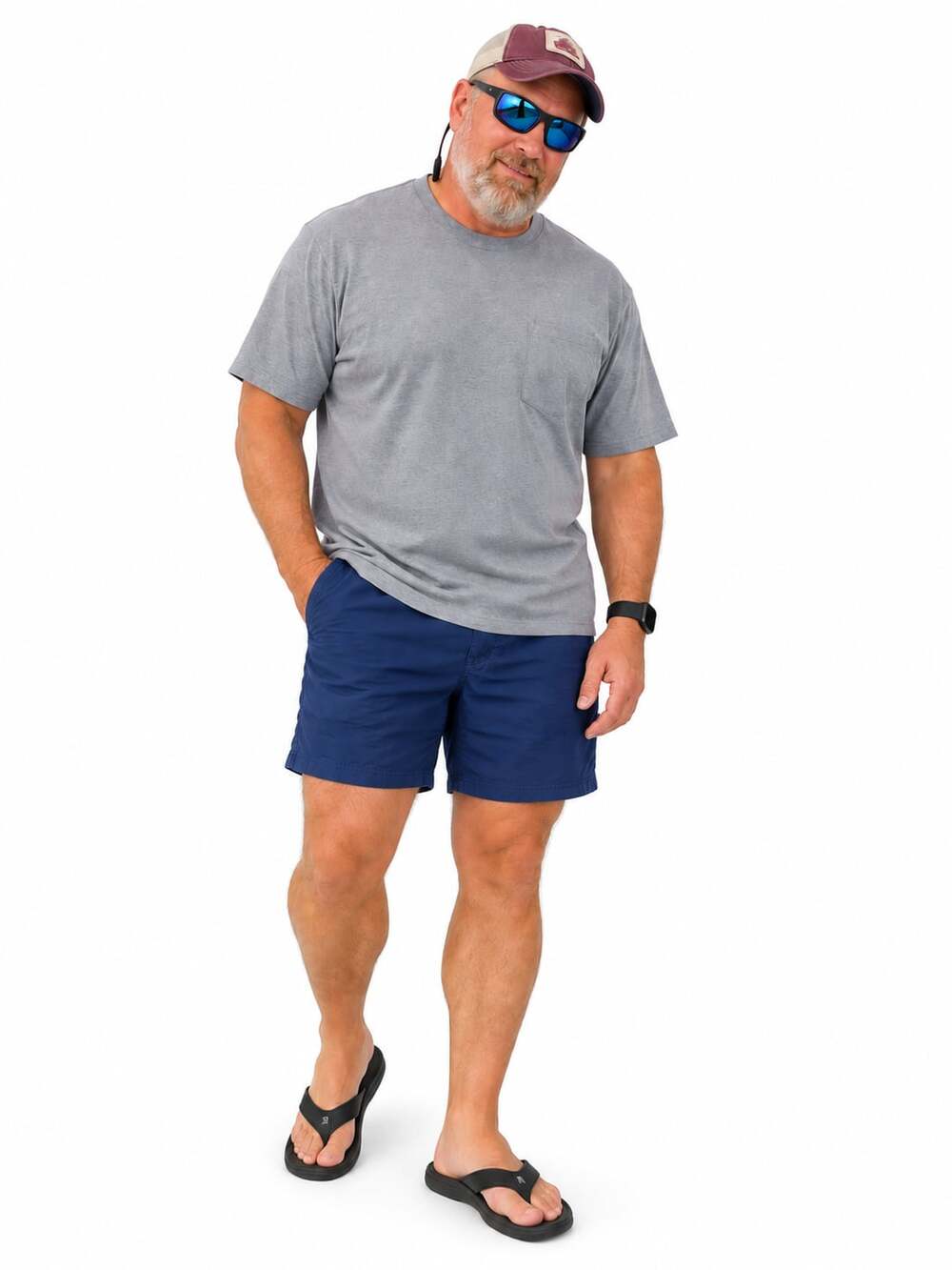 Columbia Sportswear Shorts Size 34W Blue Regular Fit